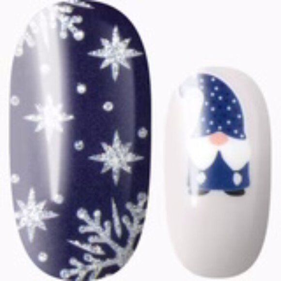 3 For 15 - LILY & FOX - GNOME SWEET GNOME Holiday Nail Stickers Wraps Strips - Picture 1 of 8